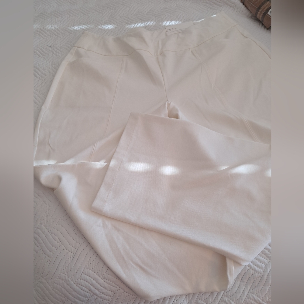 Cato Elegant Ivory Pants 22/24 NWT